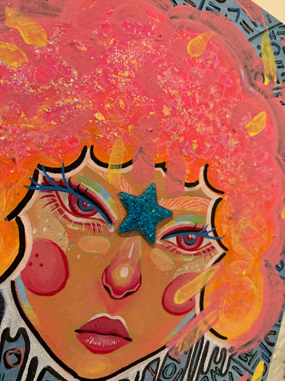 "Star Child" Original Acrylic Painting by Echo Curios