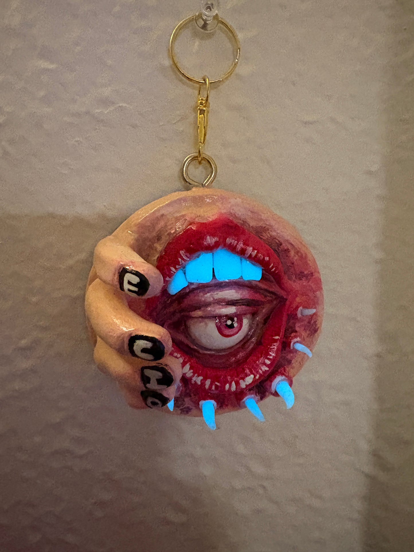 "Eye of the Mouth" Original Clay Curio by Echo Curios