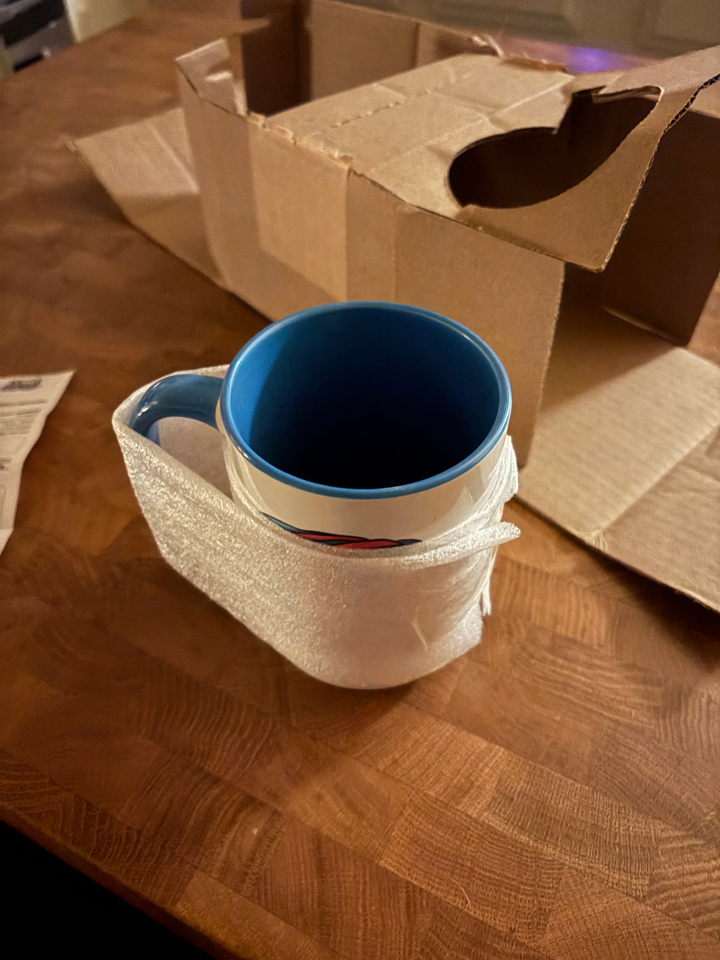 "Esnaeu" Teal Lined Coffee Mug