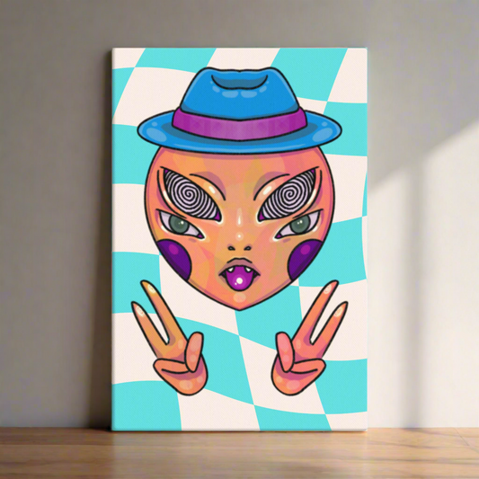 "Sicc Hat" Canvas Print by Echo Curios